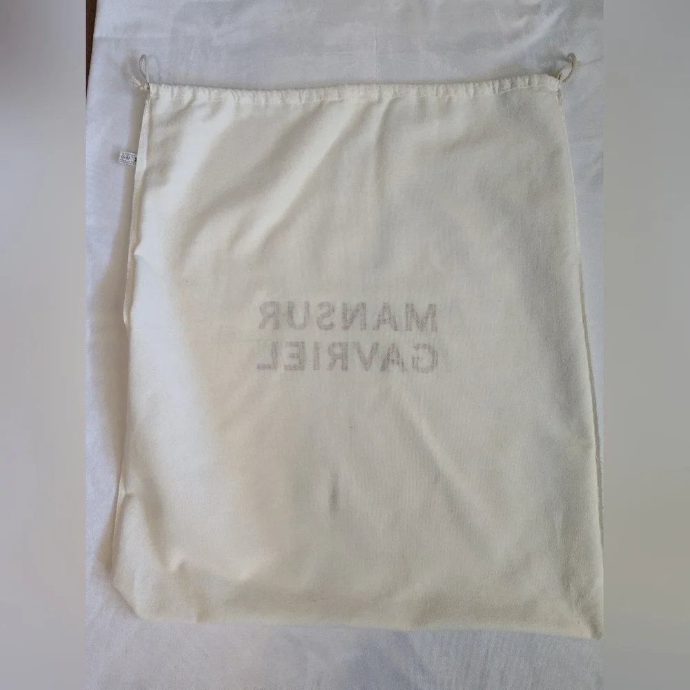 MANSUR GAVRIEL Authentic Cotton Dust Bag Italy Made Drawstring Storage - Picture 6 of 6